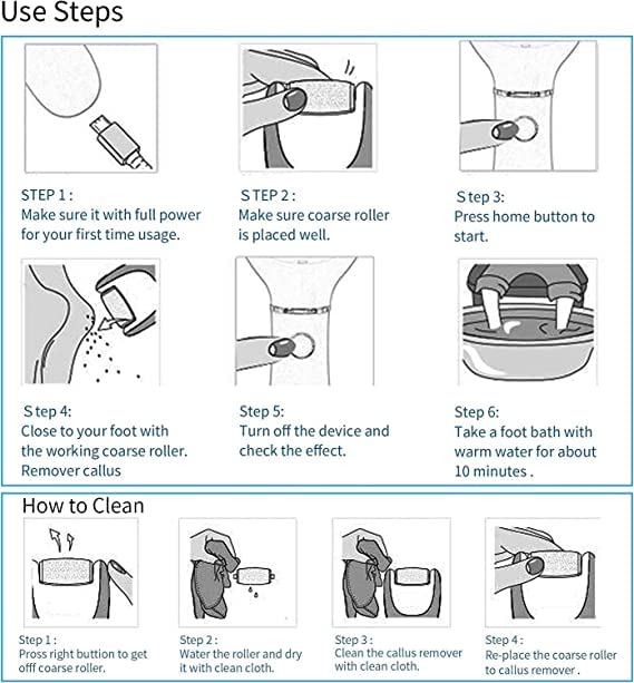 Chargeable Pedi Spa Used For Pedicure – Feet Scrubbing And Cleaning Usb Cable And Cell Option