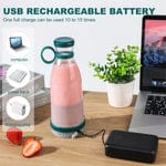 Portable Electric Juicer USB Charging Fruit Mixers Smoothie Bullet Blender Juice Maker Machine Easy Clean Citrus Squeezer